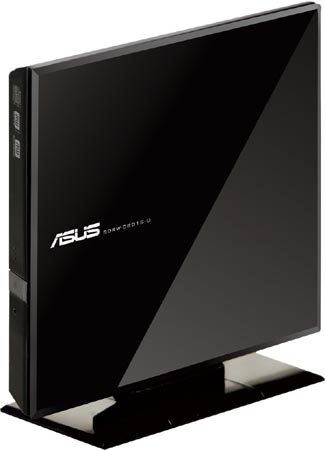 ASUS、薄型設計のUSB外付けDVDスーパーマルチドライブ「SDRW-08D1S-U