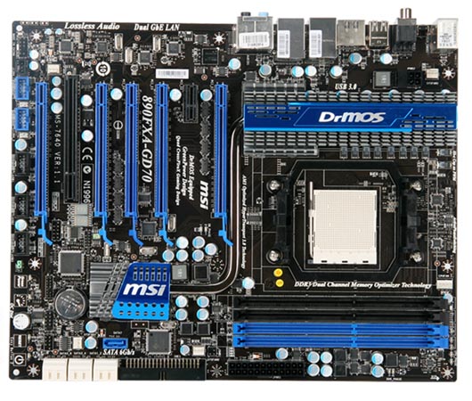 MSI、Phenom II X6対応のAMD 890FXチップセット採用マザー「890FXA