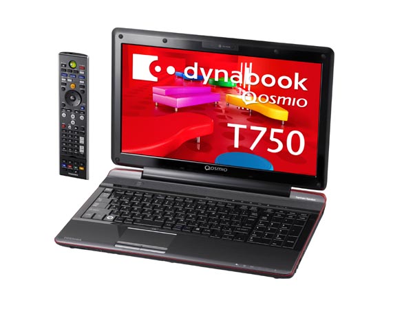 東芝、WebオリジナルノートPC「dynabook Qosmio T750」など5機種を投入