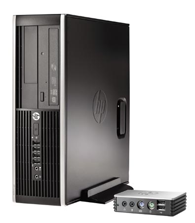 ☆残り8台！シンクライアント！hp MultiSeat Thin Clint [M/N: TPC-W004-TC， P/N: 672641-001]！(#F0-523)☆ ：日本HP、1台のマシンを10人で共有するMultiPoint Server搭載機