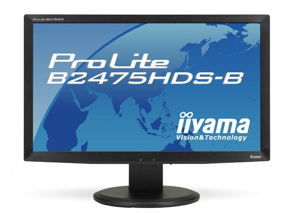iiyama、ピボット対応スタンドを備えた23.6型ワイド液晶「ProLite