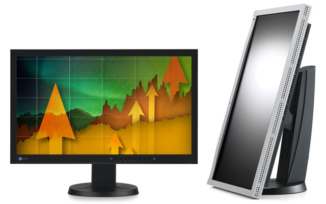 ナナオ、IPS／3系統入力／縦回転対応の23型フルHD液晶「FlexScan