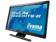 iiyama、マルチタッチ対応の23.6型ワイド液晶「ProLite T2451MTS-B