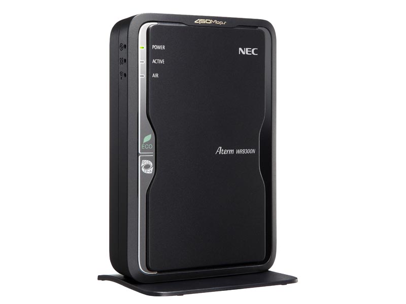 NEC、Atermルータ新モデル──2.4GHz帯450Mbps通信対応「AtermWR9300N」：リースナブルなマルチバンドモデルも -  ITmedia PC USER