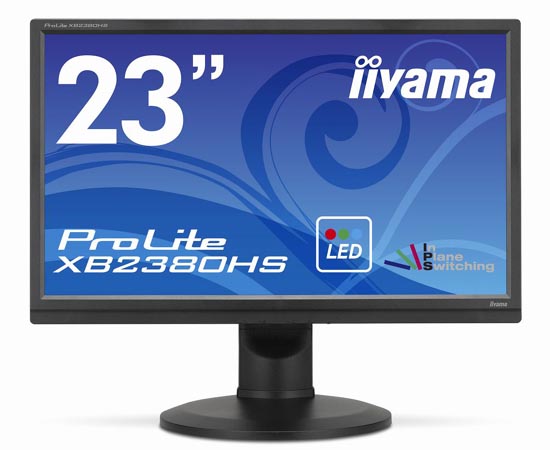 iiyama、省電力設計のIPSパネル採用23型ワイド液晶「ProLite XB2380HS