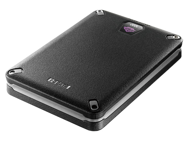 アイ・オー、自動暗号化機能を備えた耐衝撃ポーダブルHDD：パスワード