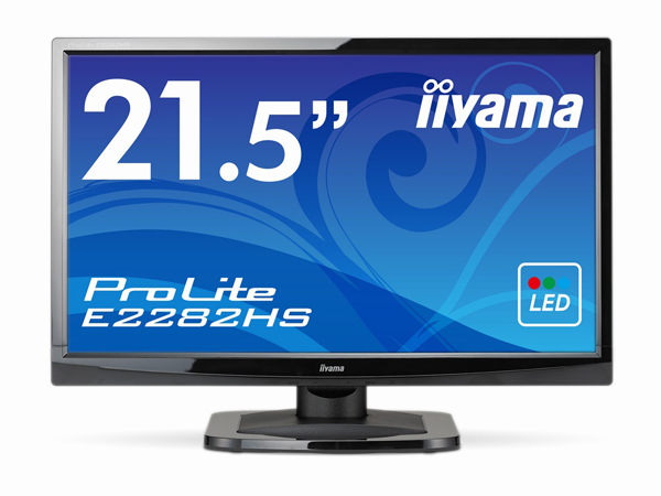 PC　モニター　iiyama　イーヤマ　ProLite E2282HD iiyama、省電力設計の21.5型フルHD液晶ディスプレイ「ProLite E2282HS