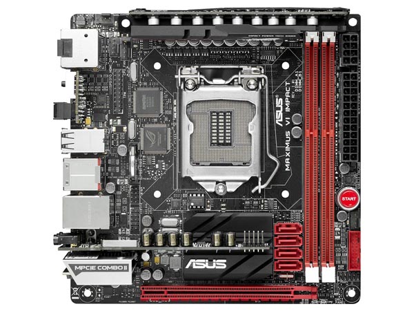 ASUS、Z87チップセット採用のゲーミングMini-ITXマザー「MAXIMUS VI