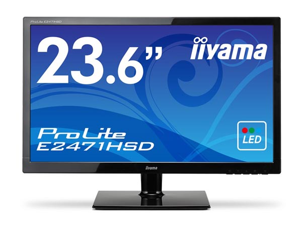 iiyama、フルHD対応の23.6型ワイド液晶「ProLite E2471HSD」 - ITmedia PC USER