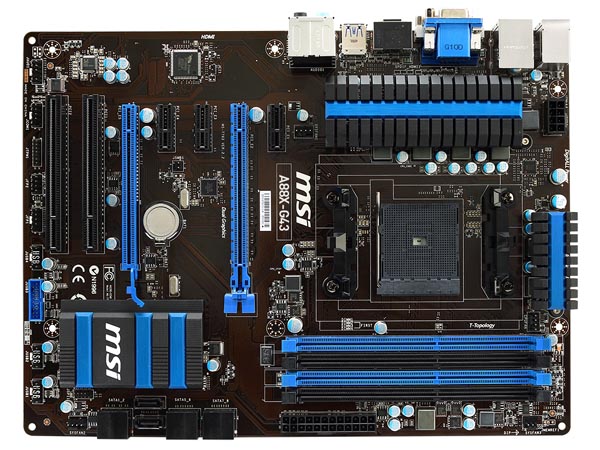 MSI、A88Xチップセット採用のSocket FM2＋対応ATXマザー「A88X-G43