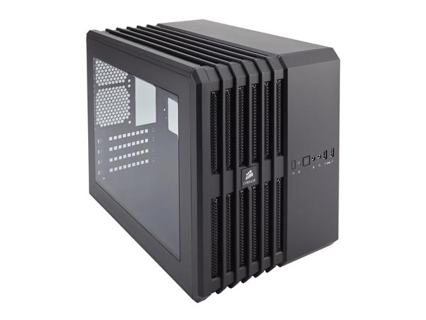 Corsair、大型アクリル窓を備えるmicroATXキューブケース「Air