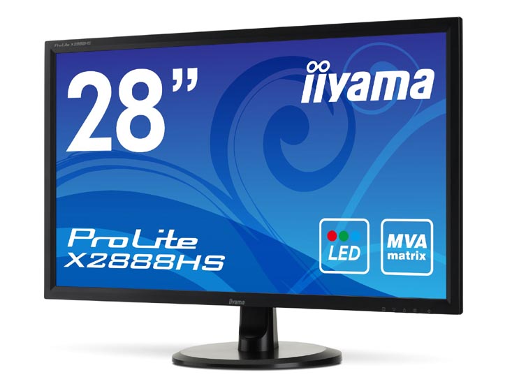 iiyama、MVAパネルを採用した28型フルHD液晶「ProLite X2888HS 