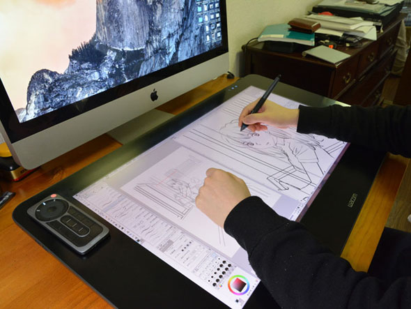 ワコムの最新液晶ペンタブ「Cintiq 27QHD」を漫画家が使う：大きいこと ...