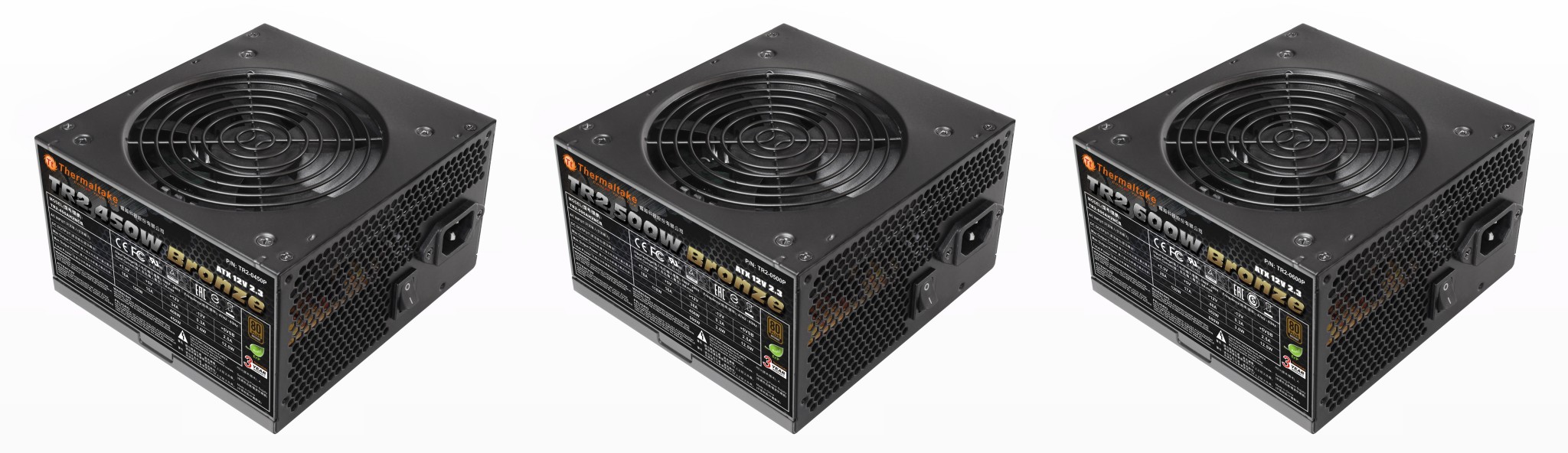 Thermaltake、80 PLUS Bronze認証取得の電源ユニット「TR2 Bronze