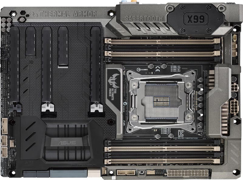 ASUS、高耐久設計のX99チップセット採用ATXマザー「SABERTOOTH X99