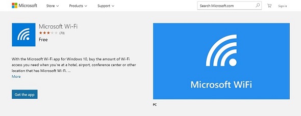 Microsoft Wi-Fiアプリ