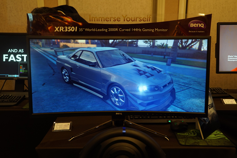 BENQ 湾曲ゲーミングモニター MARS3500-B XR3501 ベンキュー、世界初の