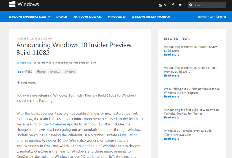 windows 10 pro insider preview build 11082