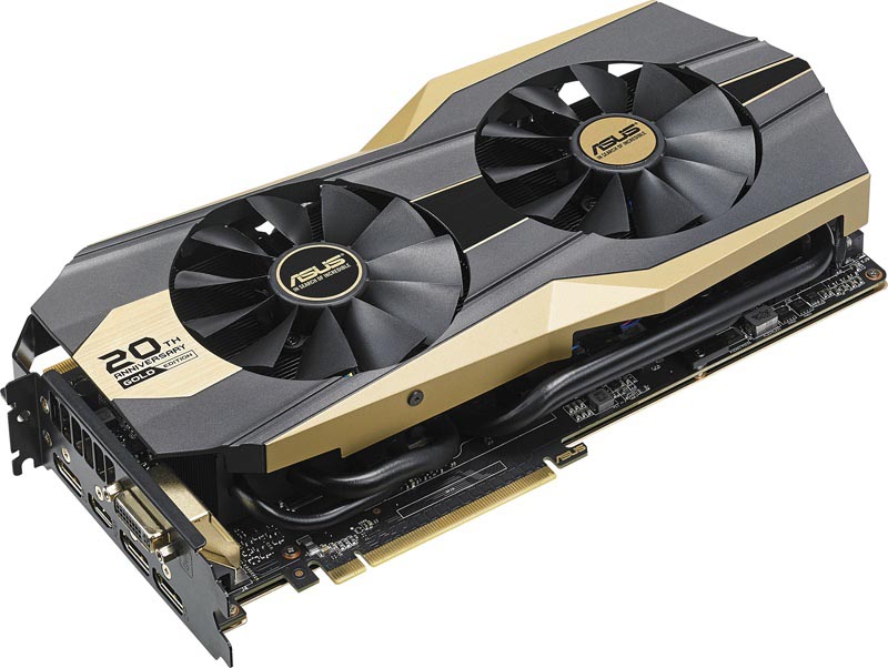 ASUS、ゴールドカラー仕様のGeForce GTX 980 Tiグラフィック