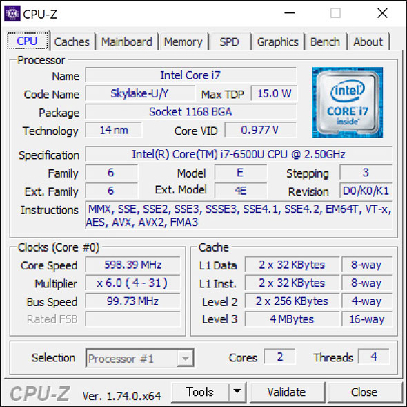 Core i7-6500U