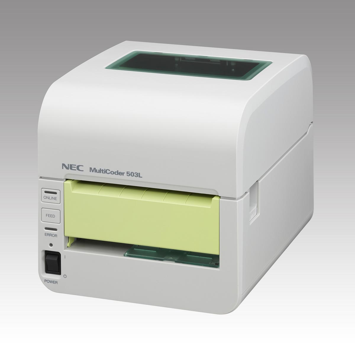 NEC、医療現場などでの利用に向く4インチ幅ラベルプリンタ「MultiCoder