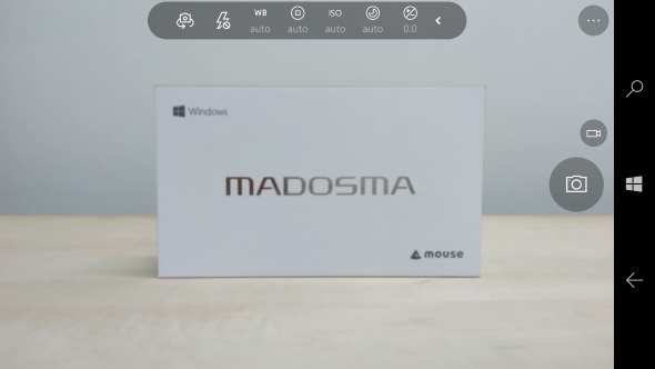 Windows カメラのUI