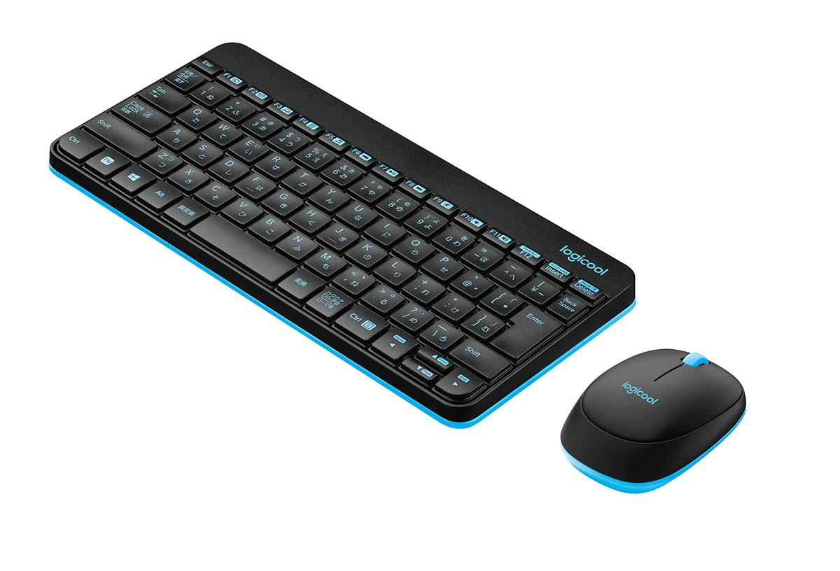 ロジクール、コンパクト設計のワイヤレスキーボード＋マウスセット