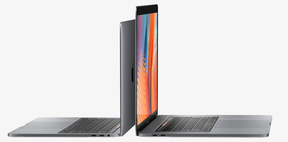 最も薄くて軽い「MacBook Pro」が登場 キーボード上部にTouch Barを搭載：税別14万8800円から（1/2 ページ