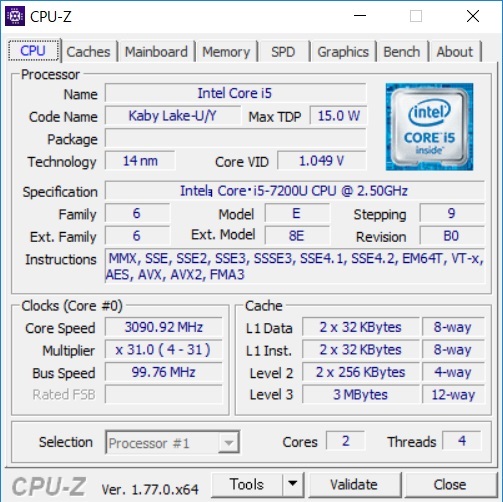 CPU-Z̕\