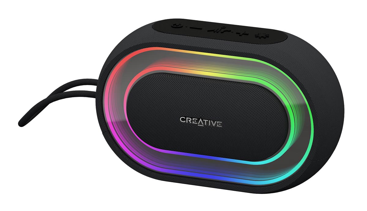 音にあわせて光るポータブルBluetoothスピーカー「Creative Halo