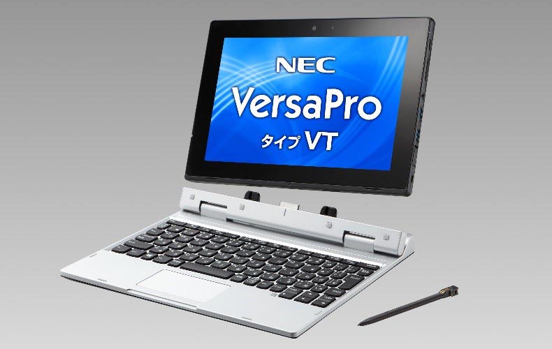 Nec 着脱キーボードも用意したビジネス 教育向けタブレットpc Versapro タイプvt Itmedia Pc User