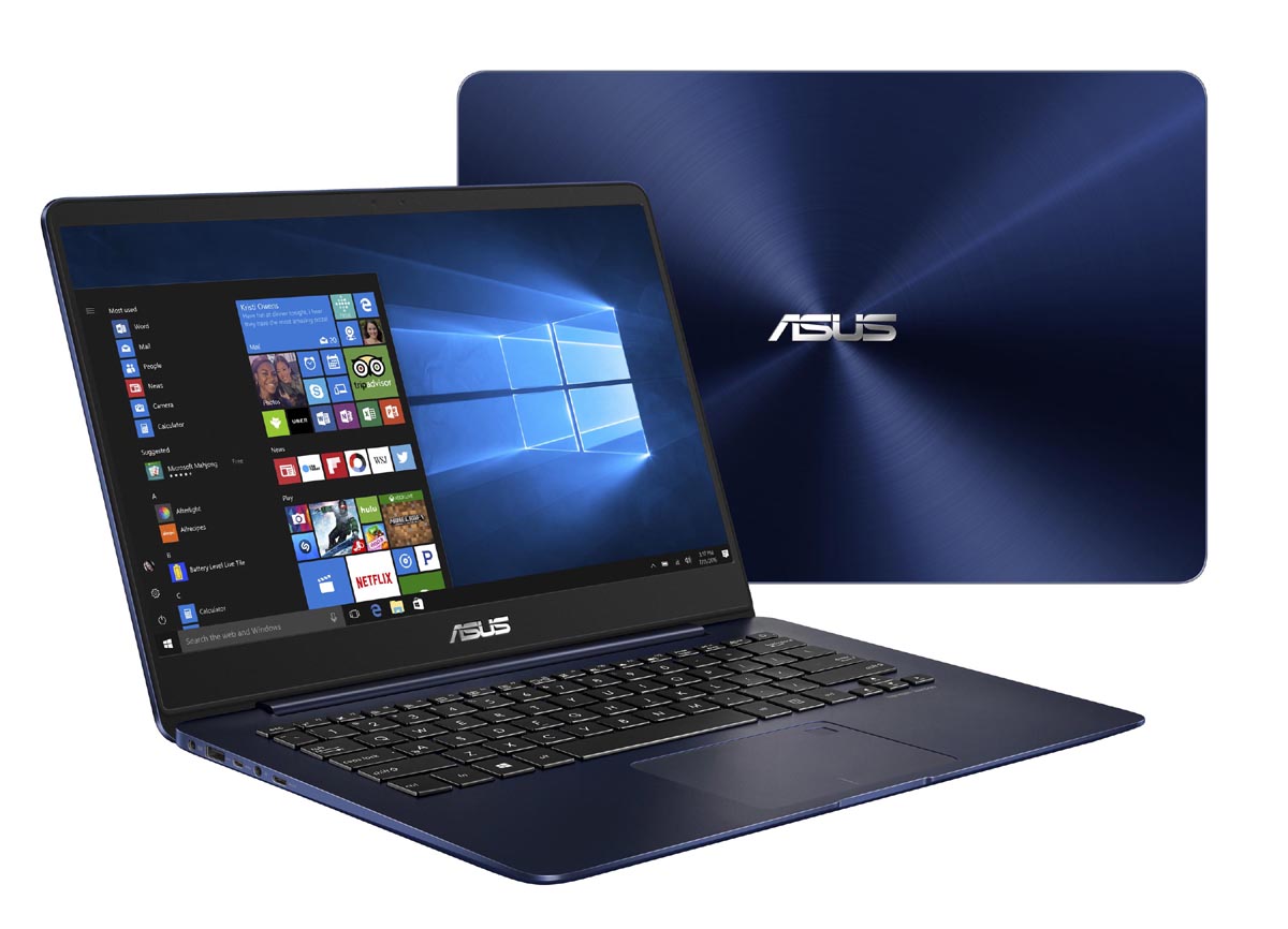 ASUS、超狭額ベゼルのスリムデザイン筐体を採用した14型ノート