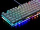 虹色に光り輝くコンパクトなUSBゲーミングキーボード