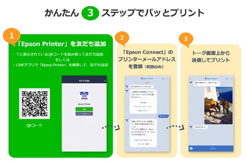 エプソン Lineアプリ経由で手軽にプリントができる公式アカウント Epson Printer Itmedia Pc User