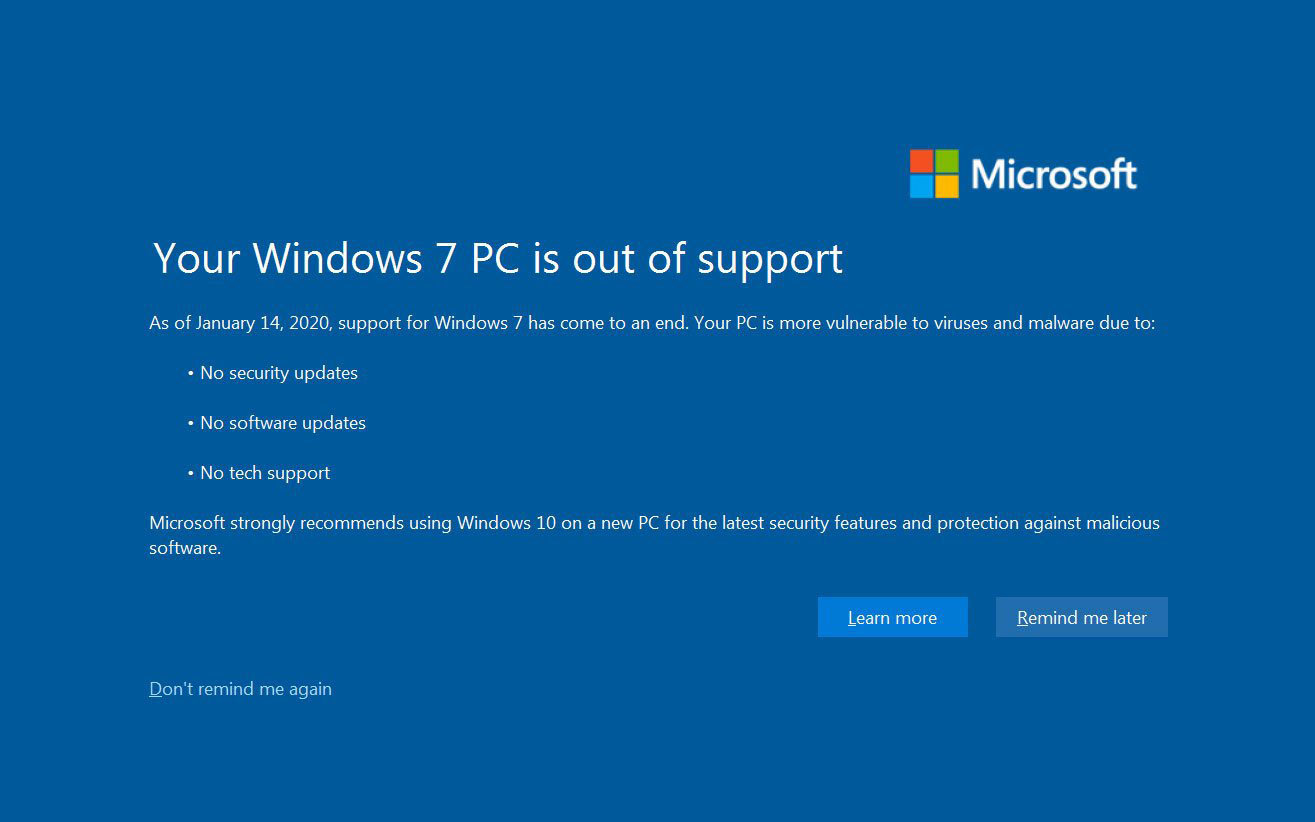 Windows 7ããµãã¼ãçµäºä»¥éãä½¿ãç¶ããå ´åã«è¦ãã¦ãããããã¨ 1 2 Itmedia Pc User