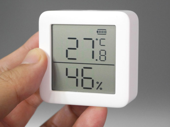 暑い夏こそ活用したい スマホで温度湿度を表示 家電の自動起動もできる Switchbot 温湿度計 を試す 山口真弘のスマートスピーカー暮らし 1 3 ページ Itmedia Pc User