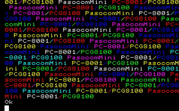 PasocomMini PC-8001平安京エイリアンソフト具備+
