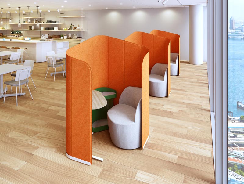 半個室”スペースを手軽に作れるマルチワークブース「ココモリ」（要約