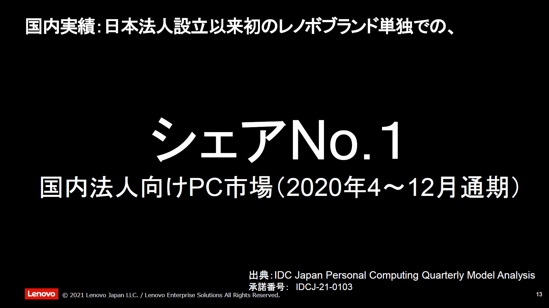 年4 12月通期で法人向けpc市場でトップシェア レノボ ジャパン躍進の原動力とは 21年はどう戦う Itmedia Pc User