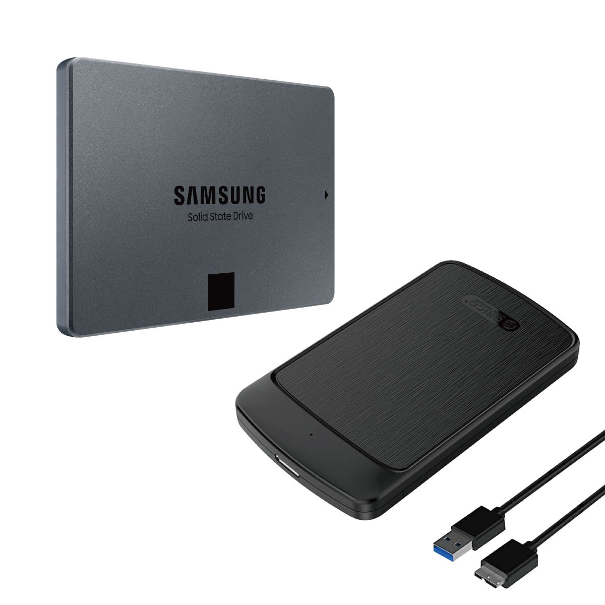 日本正本SAMSUNG 870 QVO SSD 内蔵 SATA 2.5インチ 4TB 内蔵型SSD