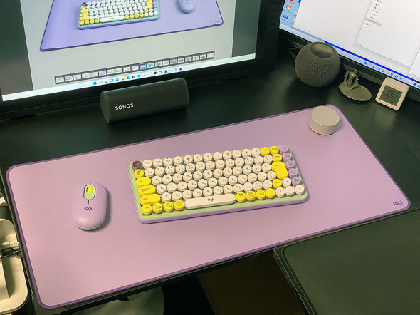 ロジクール ポップカラーのタイプライター風メカニカルキーボード Pop Key と Popマウス を発売 Itmedia Pc User