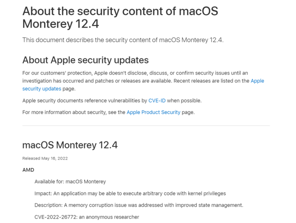 Apple macOS Monterey 12.4񋟊Jn