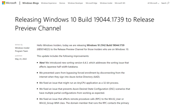 uWindows 10 21H2 Build 19044.1739iKB5014023jvmy[W