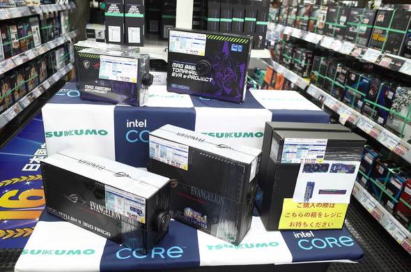 TSUKUMO eX.のエヴァコラボコーナー