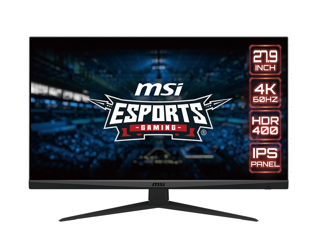 MSI、DisplayHDR 400対応の27.9型4Kゲーミング液晶ディスプレイ（要約