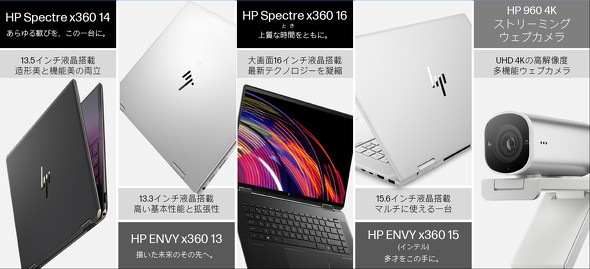 日本HP、コンバーティブル機構を採用した2in1ノート「HP Spectre x360 ...