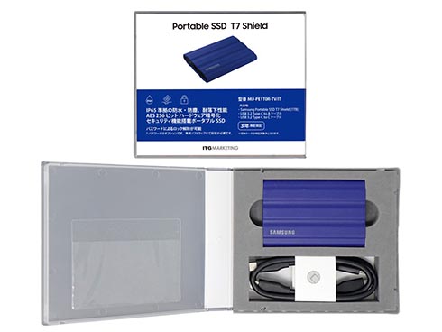 サムスン、USB 3.2外付けポータブルSSD「Samsung Portable SSD T7
