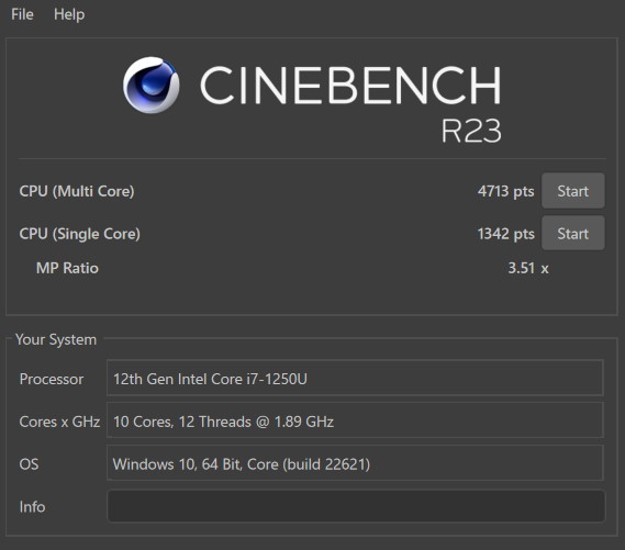 CINEBENCH R23