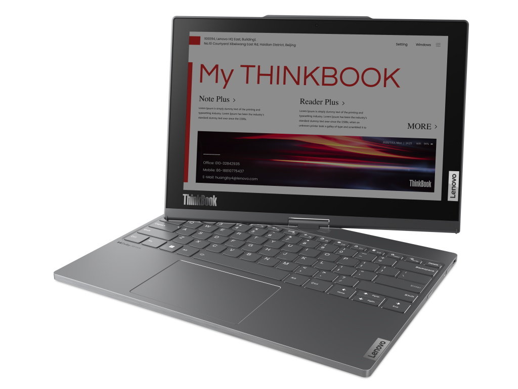 注目は有機EL＋E Inkの「ThinkBook Plus Twist」 Lenovoが中小ビジネス