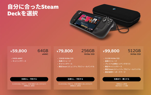 6万円以下から買える「Steam Deck」にWindows 11を入れてみた（1/2 ...